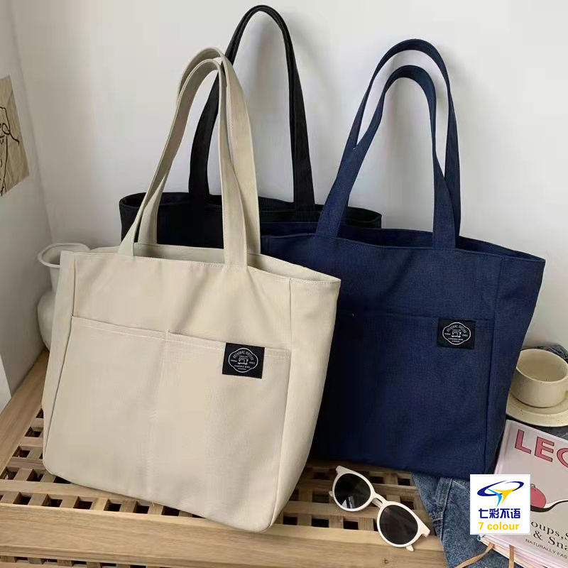 Women Canvas Tote Shoulder Bag Large